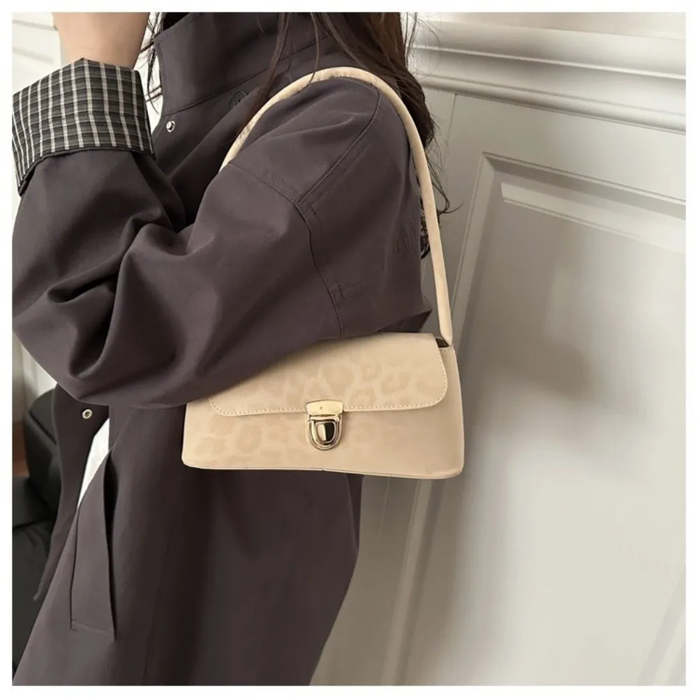 Modische Leichte Schultertasche Multifunktionale Komfort-Trageriemen Leoparden-Tasche Goldene Schnalle Damen-Handtasche – Detail 14