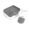 New Kitchen Sink Sponge Holder Silicone Soap Dish Bar Soap Holder Self Draining Anti-slip Storage Rack Bathroom Kitchen Supplies 4
