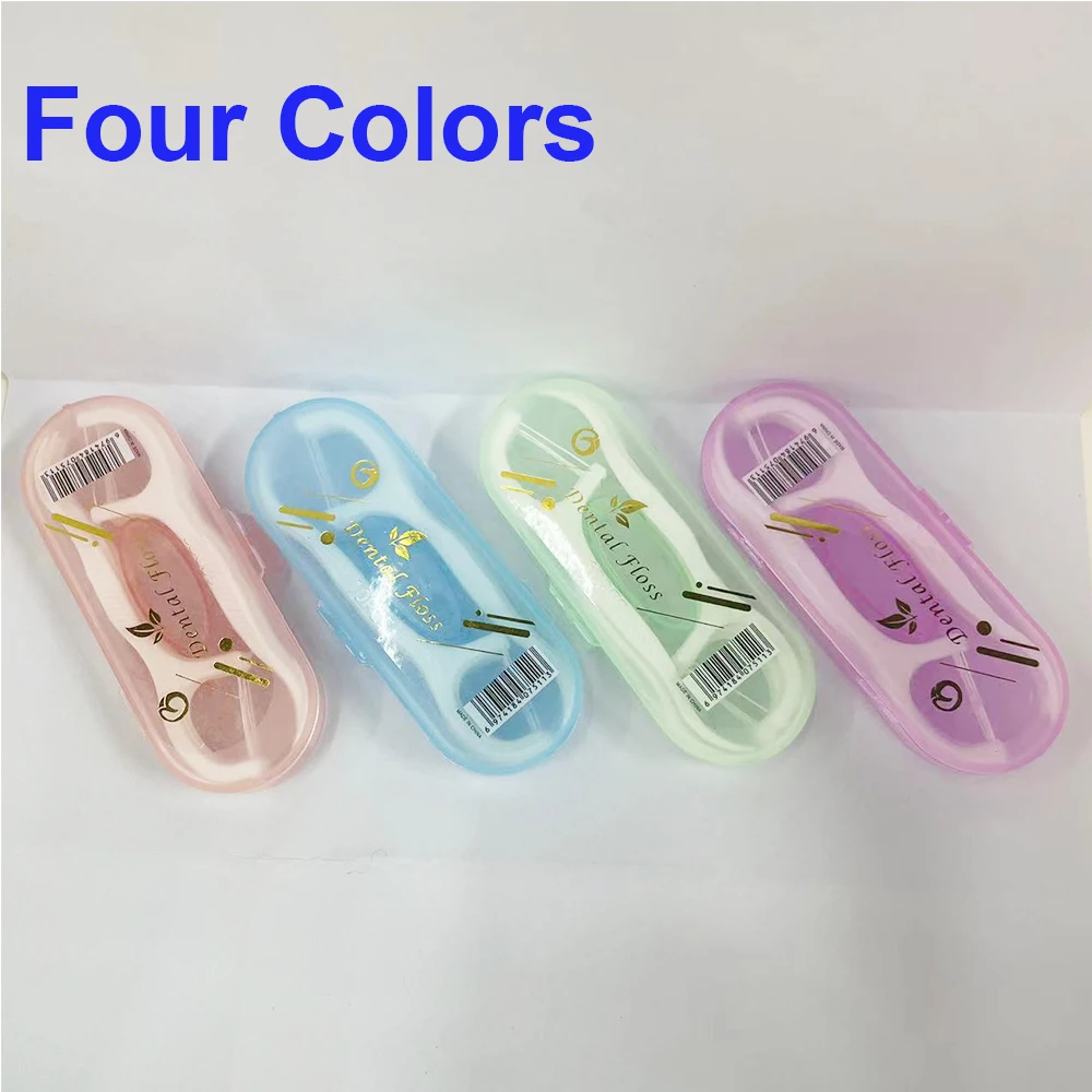 10pcs Dispenser Portable Toothpick Dental Floss Stick Storage Thread Holder Picks Teeth Cleaning Tool Small Hilo Storage Box