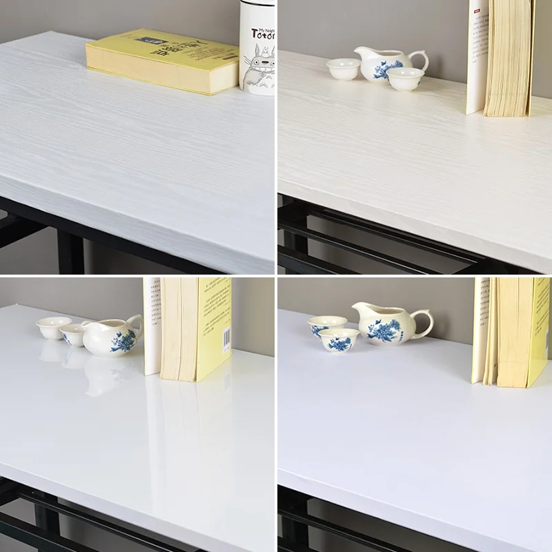 Pure White Wallpaper Self-Adhesive Waterproof Moisture-Proof Paint Kitchen Wall Stickers Cabinet Table Furniture Decoration Film 5