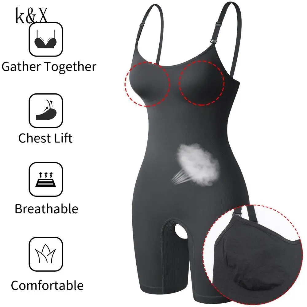 Fajas Colombianas Women's Shapewear Slim Body Shaper Shaping Stomach Women Bodysuit Waist Trainer Slimming Hip Lift Sexy Girdle