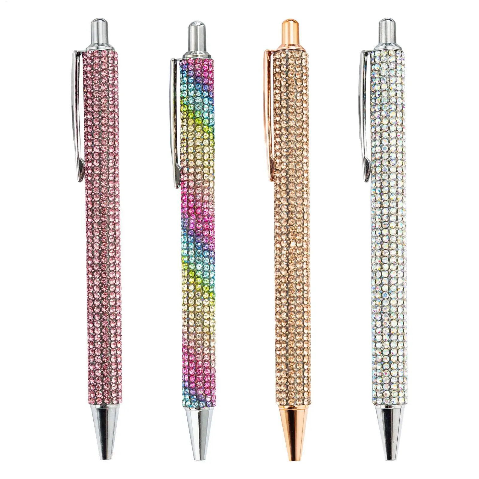 1pc Pearl Rhinestone Ballpoint Pen High Quality Ballpoint Pen Luxury Rhinestone Metal Stationery For School Office 4 Colors