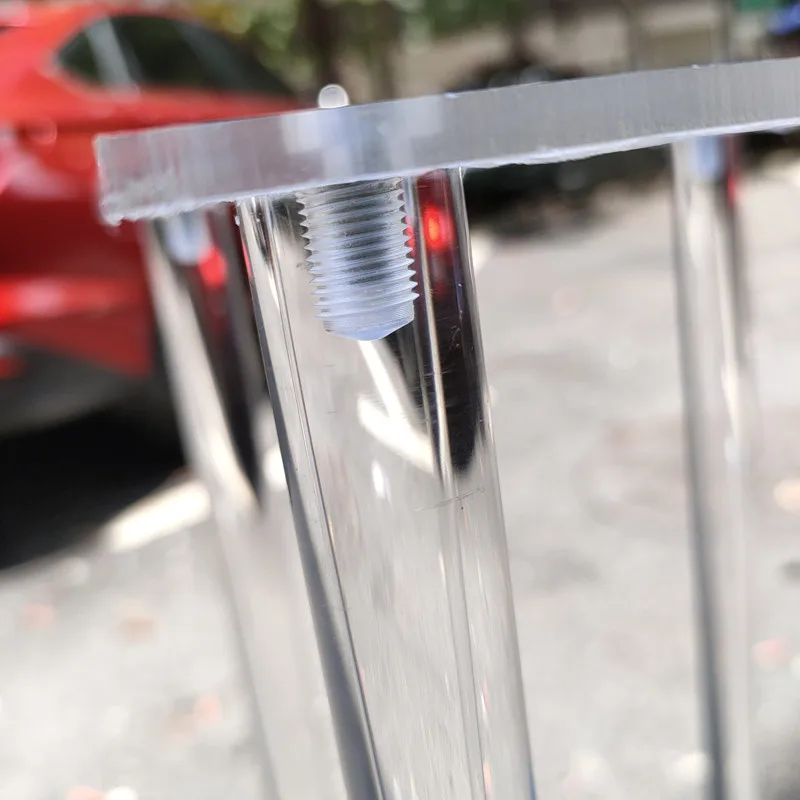 Clear Acrylic Floor Vase, Flower Stand with Mirror Base, Wedding Column, Geometric Centerpiece Vases, Home Decoration