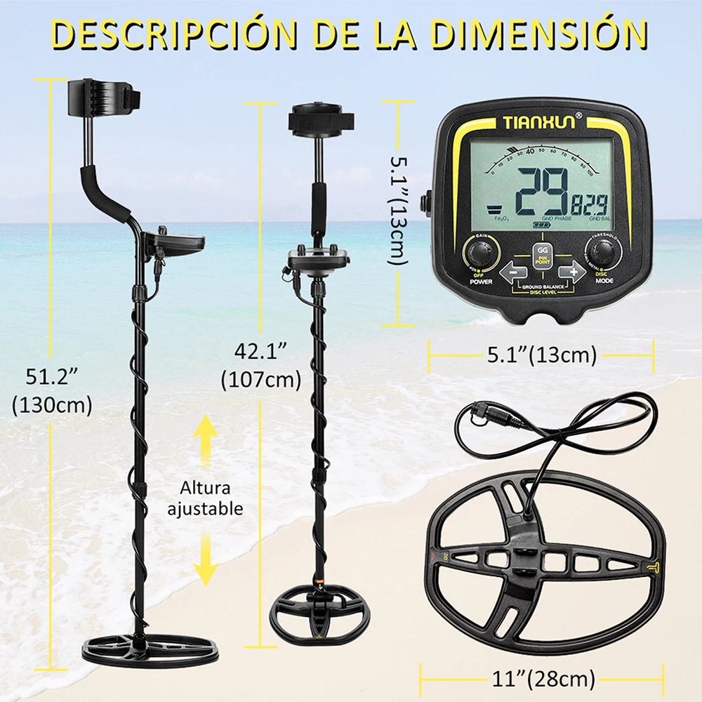 TX 850 Metal Detector Underground Professional Depth 2 5m Search Finder Gold Treasure Hunter Detecting Pinpointer