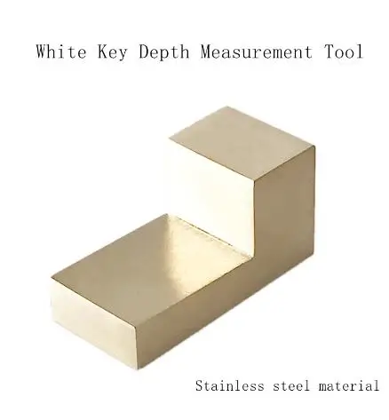 

High quality, recommended by professional tuners, piano measurement repair tuning tool, white key depth measurement block