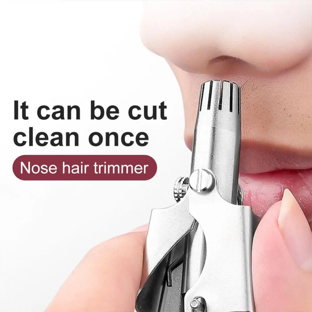 Nose Hair Trimmer Stainless Steel Nose And Ear Hairs Trimmer Washable