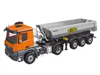 RTR Kabolite 5801 RC Tractor Truck 4X4 with 3 Axles Dump Trailer 1/14 RC Trucks Electric Lifting Trialers Cars Model Light Sound 2