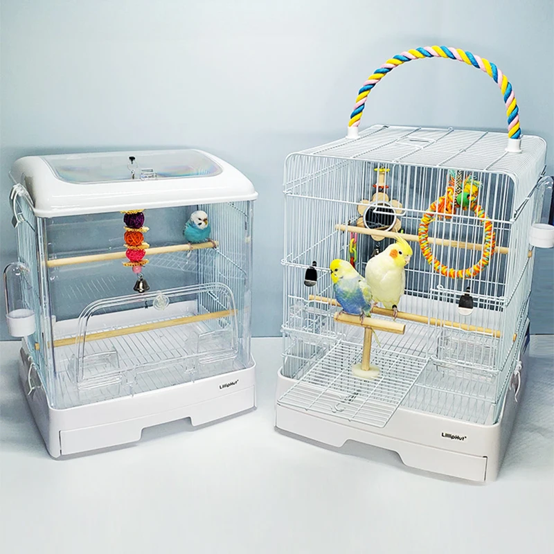 

Budgie Chinchilla Birds Cage Nesting Decoration Breeding Decors Birds Cage Outdoors Feeder Vogel Accessories Pet Decoration