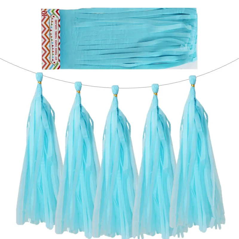 Dusty Rose and Kraft Paper Tassel Garland