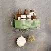 Bathroom Home Storage Shelf Toilet Storage Cabinet Drain Rack Punch Free Wall Mounted Shower Cosmetics Dressing Organizer Shelve 6