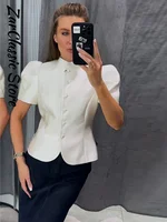Blazer élégant à lacets, cintré à la taille, à ourlet asymétrique, col en V, simple boutonnage, pour femme, nouvelle collection, mode professionnelle 6