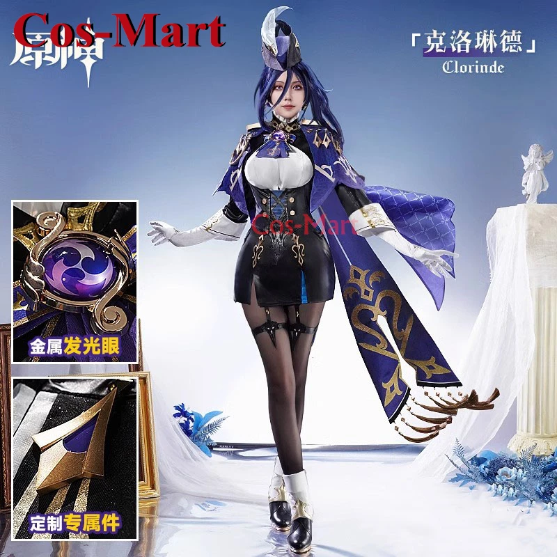 

Cos-Mart Hot Game Genshin Impact Clorinde Cosplay Costume Fashion Lovely Combat Uniforms Activity Party Role Play Clothing NEW