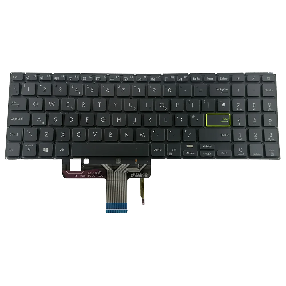 Reino Unido gb Backlight Substituição Teclados para Asus Vivobook E510 L510ma E510m L510m L510ma Teclado Backlit 0knb0560guk00 Novo - Imagem 6
