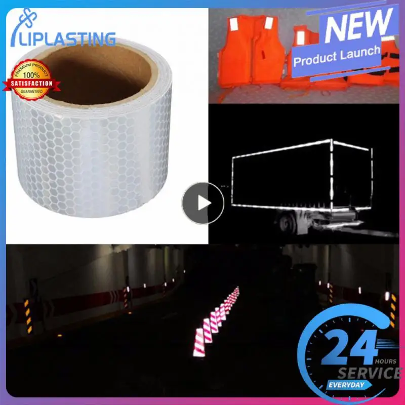 

1PCS 5cmx3m Cinta Reflectante Reflective Fabric Reflector Reflex Adhesiva Auto Car Film Crystal Honeycomb 30 Mm