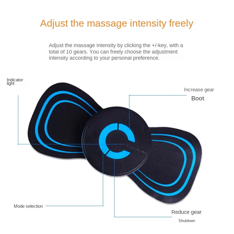 Multi-function intelligent charging shoulder and neck massage machine mini pulse shoulder and neck massage with tens digital the