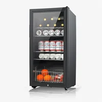 Bar à glace 135L/165L, petit réfrigérateur ménager, Commercial, salon, bureau, thé, boissons, vin, armoire 1