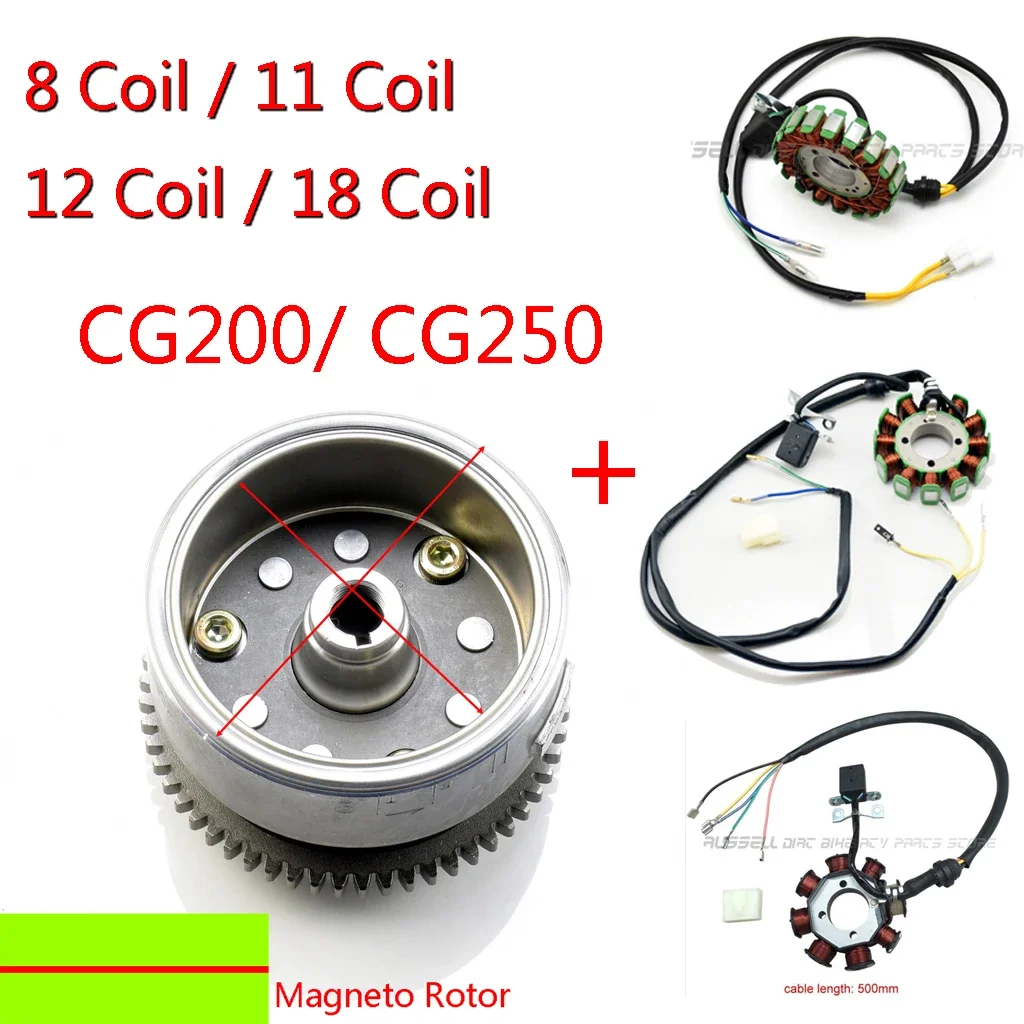 GOOFIT 18 Coil 5 Wire Magneto Stator Coil Ignition Generator Replacement For TTR250