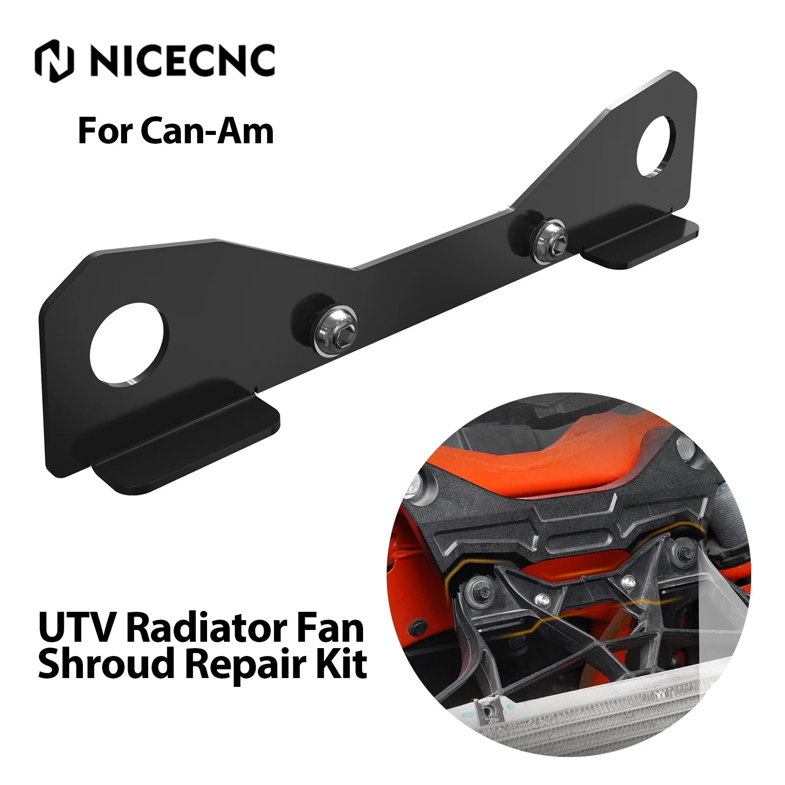 ForMaverickFanSupportBraceCoolingRadiatorFanShroudRepairKit