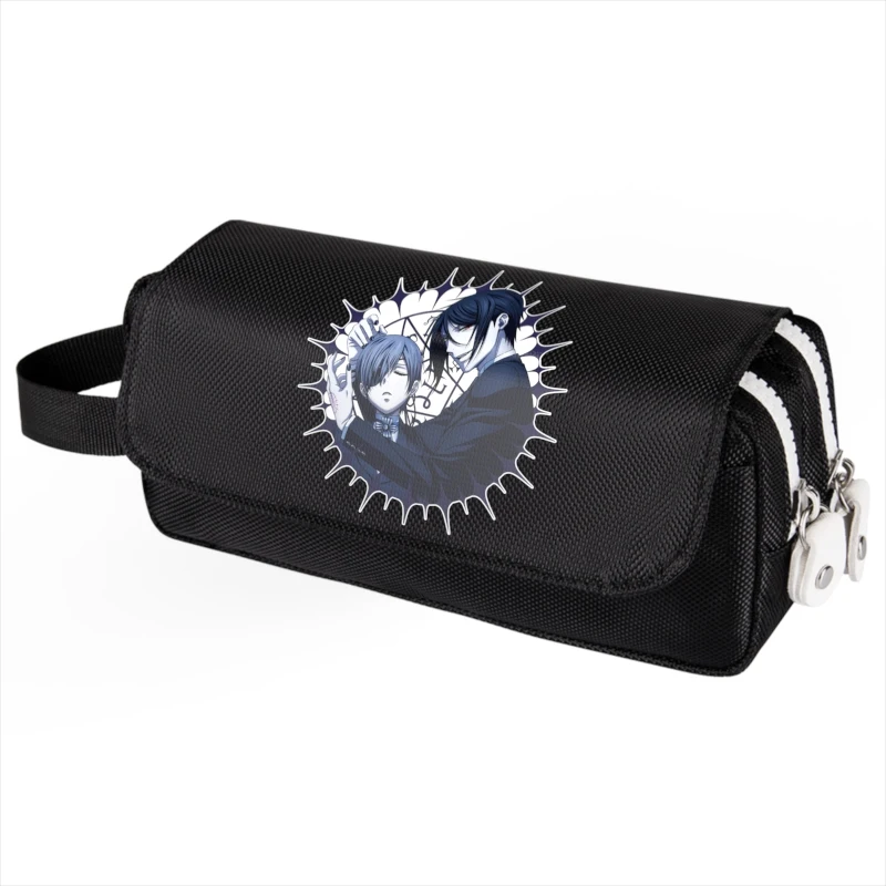 Anime Black Butler Multifunctional Pen Bag Durable Large Capacity