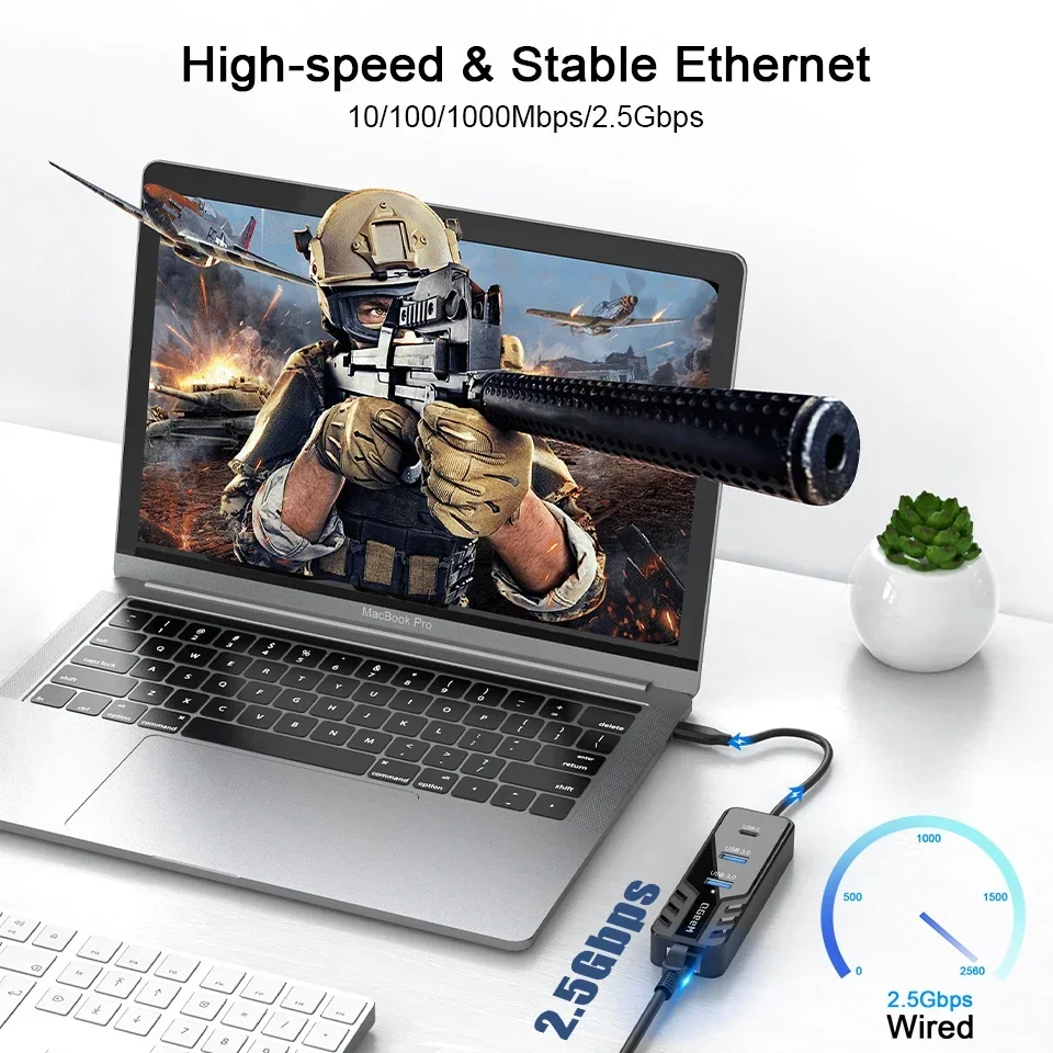 QGeeM USB Docking Station シルバー