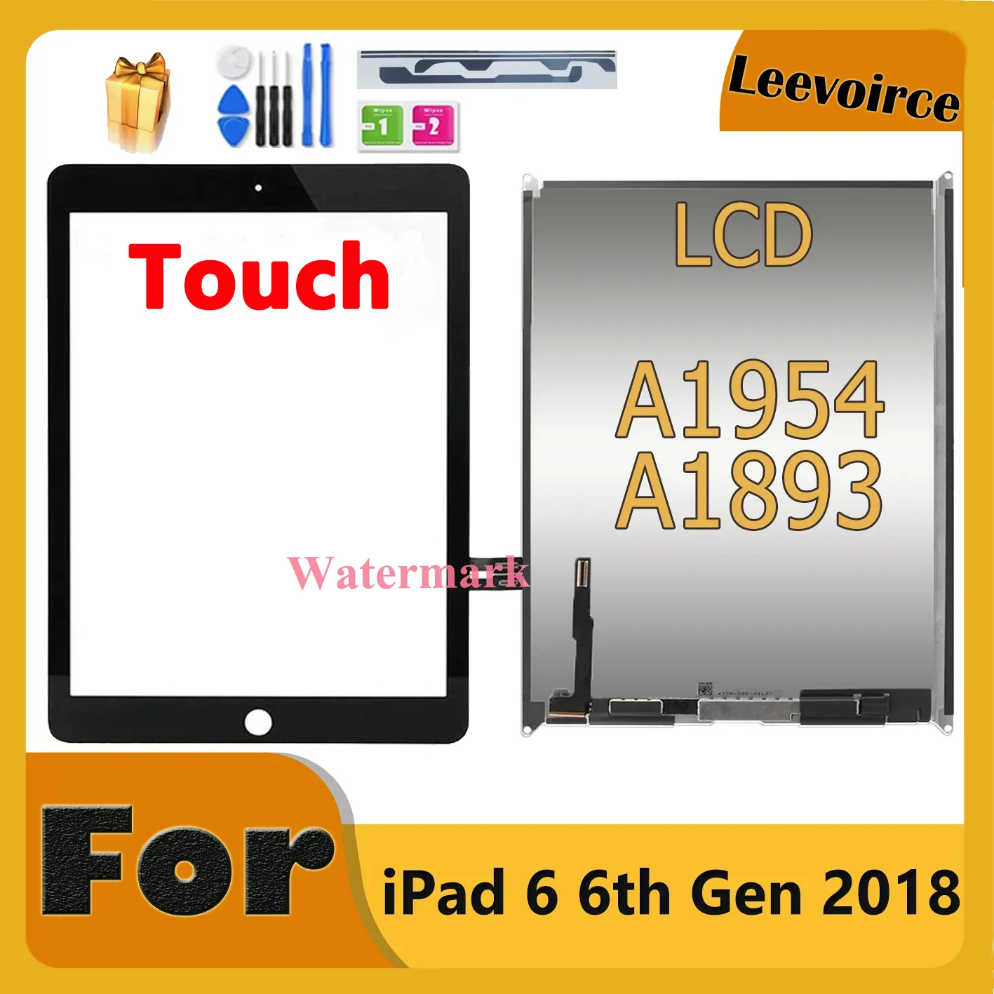 New Touch Screen Digitizer Repair Kit for iPad 9.7 2018 iPad 6 6th Gen  A1893 A1954 Digitizer Replacement with Home Button,(Not Include LCD)
