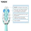 Replacement Electric Toothbrush Heads for YUNCHI Y7 Soft Dupont Brush Bristle for SGAGO S2/SG972 Gum Health Whitening Brush Nozz 6