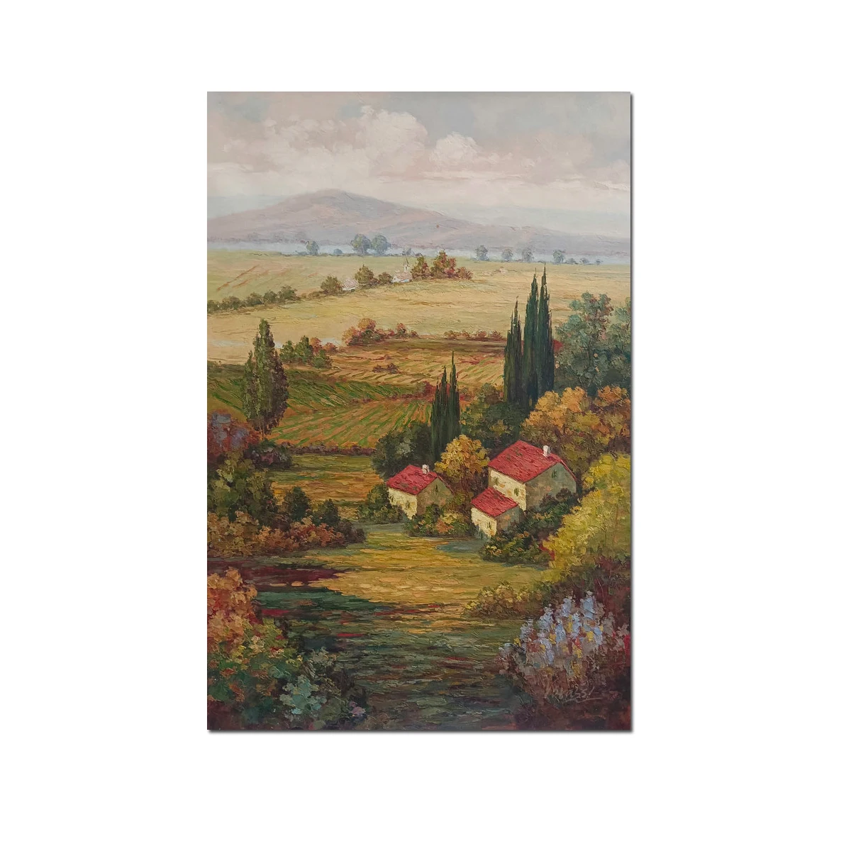 

Handpainted Classical IMPRESSIONISM Field Landscape Oil painting Reproduction On Canvas Wall Art Home Decor Artwork