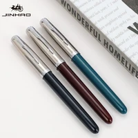 JINHAO 86 Fountain Pen Silver Cap with Clip Classic Ink Pen Student Office Business School Writing Supplies Stationery PK 9019 2