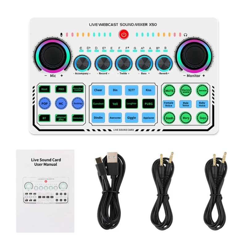 

Sound Board for Phone PC Computer DJ Music Studio Mixer for Live Streaming