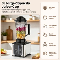 Blender 3 en 1, 4L, 1000W, robot culinaire, mixeur pour smoothies, hachoir à viande, moulin à café et à épices, appareil de cuisine 2