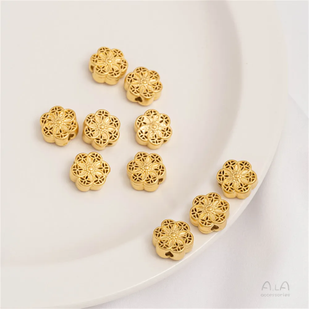 Рисунок 4 - Золотистый узор, круглые бусины,