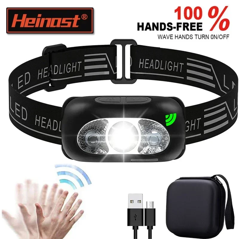 Fishing Light Led Headlamp Usb Rechargeable Flashlight Forehead Headlight Torch Camping Hunting Light : PROFORUS UV Headlamp Rechargeable, Headlamp