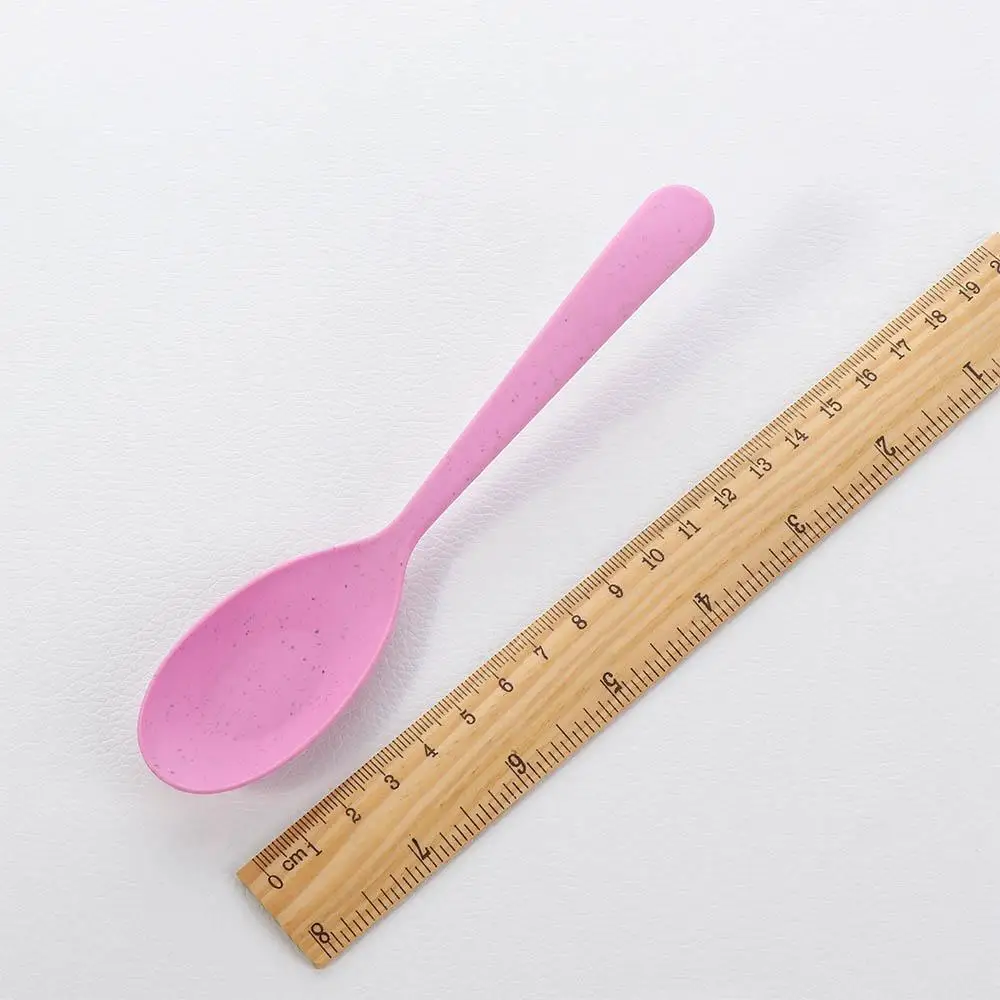 Description Picture 3 of itemEco-friendly Gadget Ice Cream Kitchen Utensil Kitchen Tools Cake Pudding Rice Scoop Spoon Wheat Straw Spoon Scoop