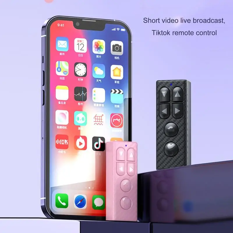 Telefono Selfie Shutter Remote Video Camera Controller Wireless Bluetooths Selfie Lazy Artifac Electronic Book App Page Turner