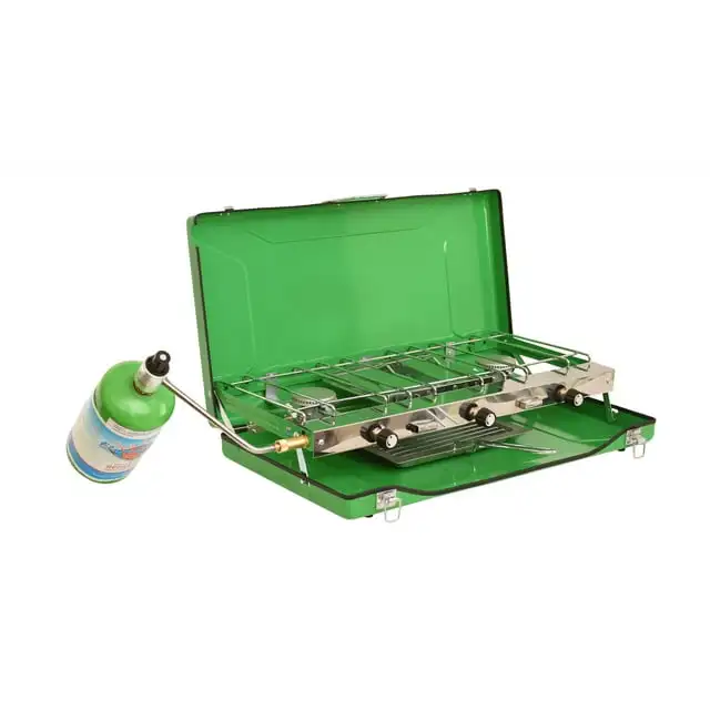 Portable 3 Burner Propane Camping Stove Grill