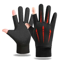 Warm Cycling Gloves for Men Autumn Winter Fishing Non-slip Motorcycle Waterproof Touch Screen Wear Resistant Driving Gloves 1