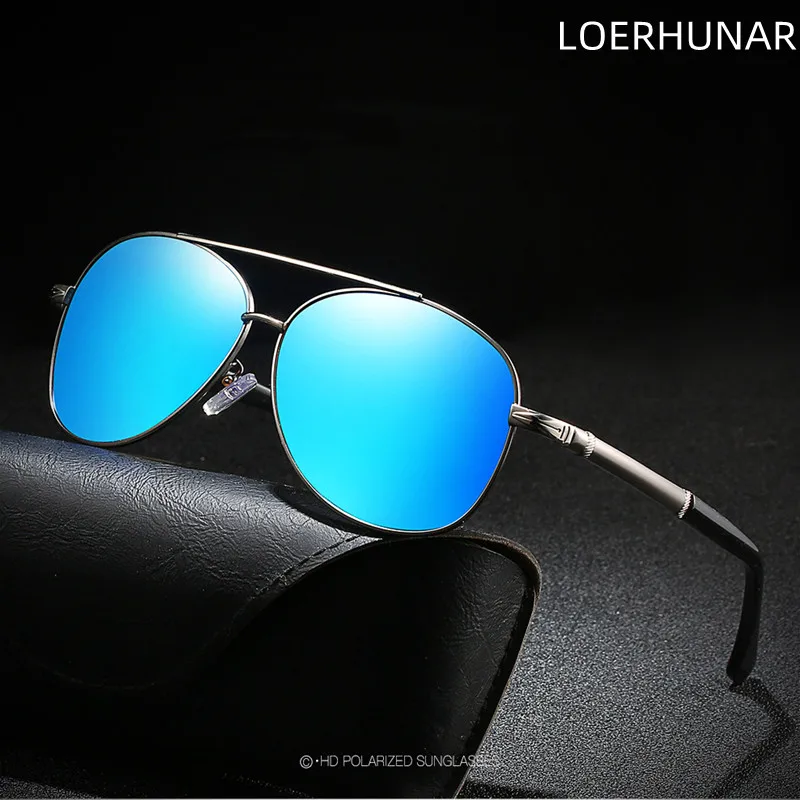 

Fashionable Men's Alloy Pilot Double Beam Sunglasses Outdoor Anti Ultraviolet And Anti Radiation Outdoor Polarized Sunglasses