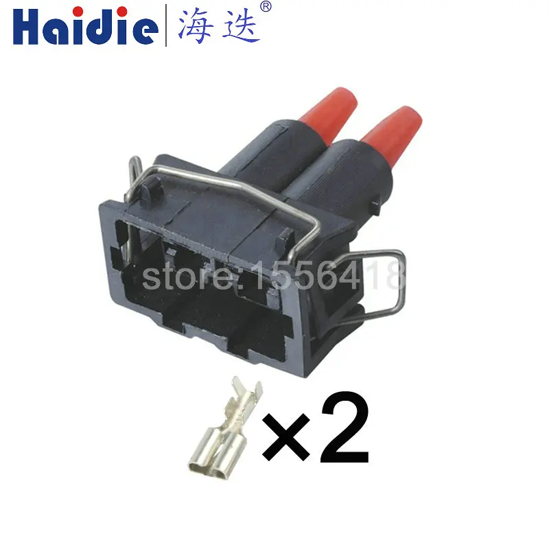 

1-50 sets 2pin .3series pa66 waterproof electrical auto Sound Horn plug Connector 357 951 772 15363600 357951772