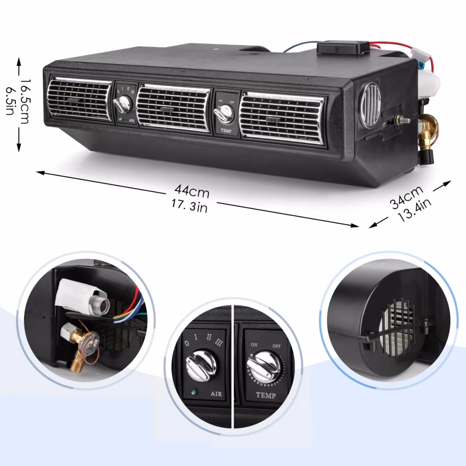 RV65F 12V/24V car air conditioning 508 compressor kit, for truck truck tractor Jeep Street/hot rod old car AC accessories