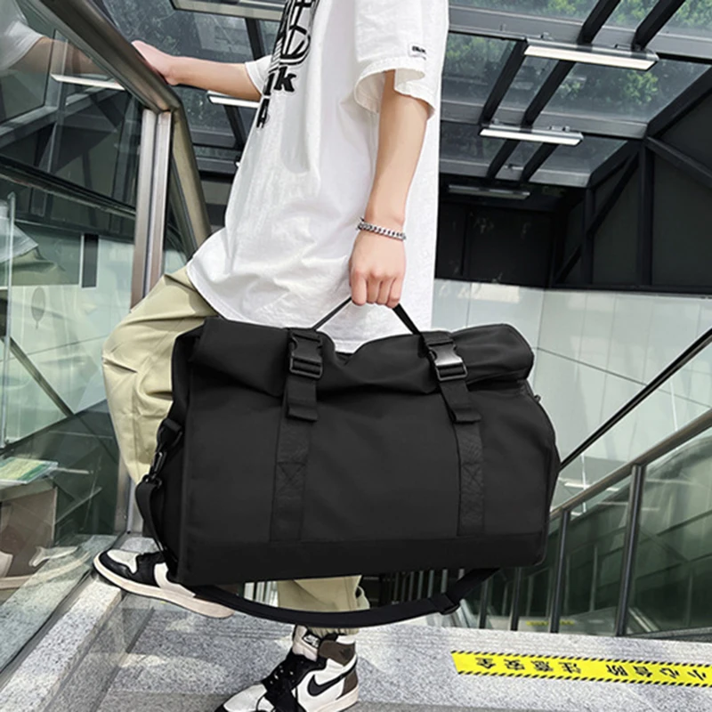 Travel Bags Fashion Travel Bags For Women Large Capacity Men's Sports bag Waterproof Weekend Sac Voyage Female Messenger Bag Dry And Wet