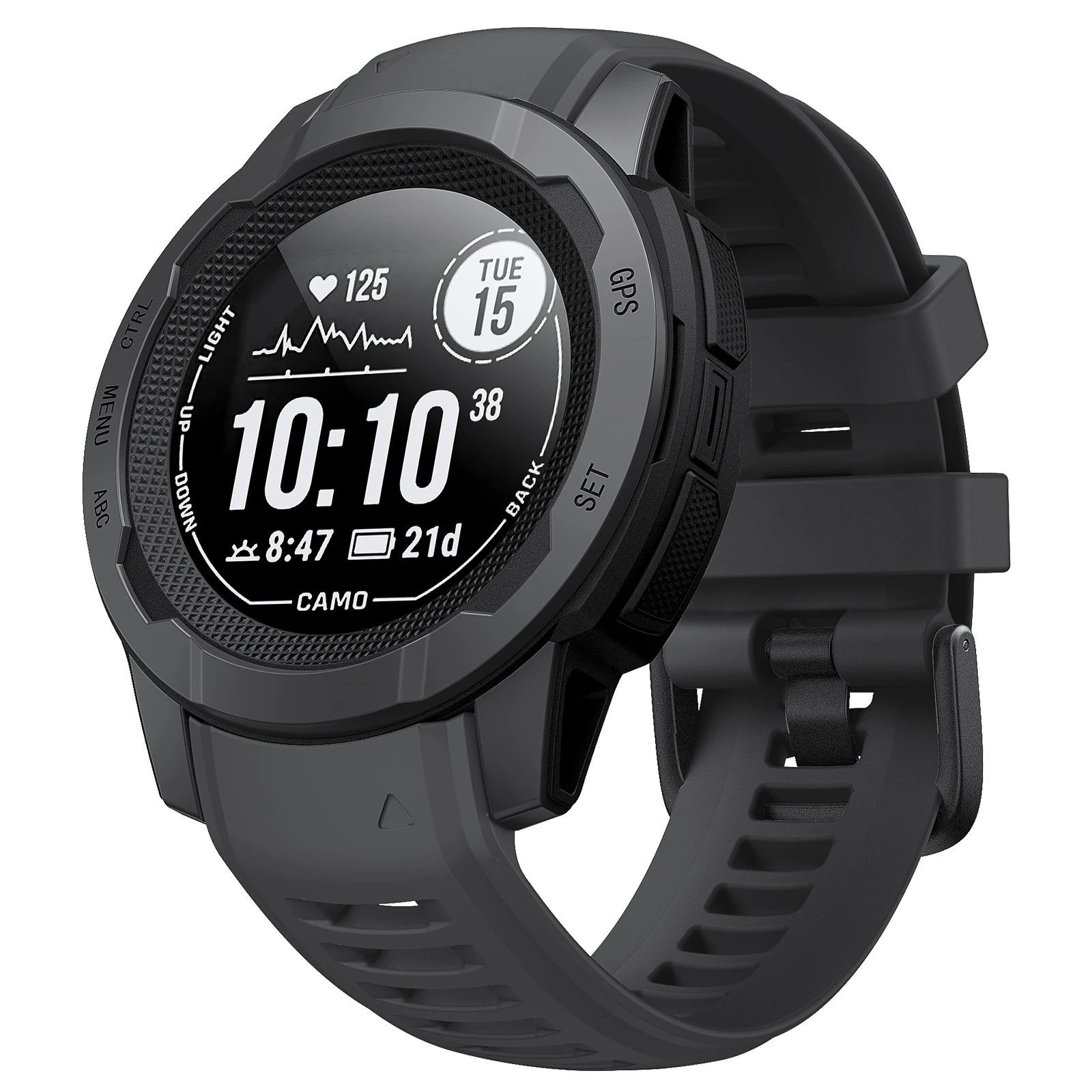 Durable 22mm Silicone Smart Watch Strap - Enhanced Comfort Replacement Wristband