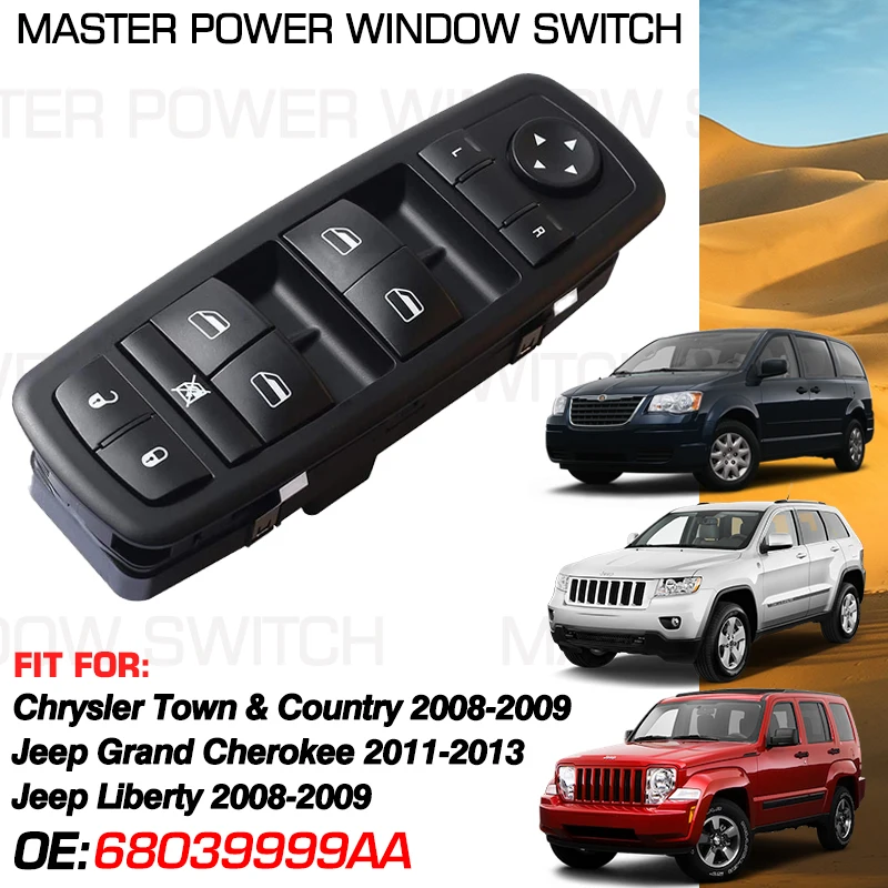 Driver Master Power Window Switch For 2008-15 Dodge Grand Caravan 3.6L 4602536AG - View #3