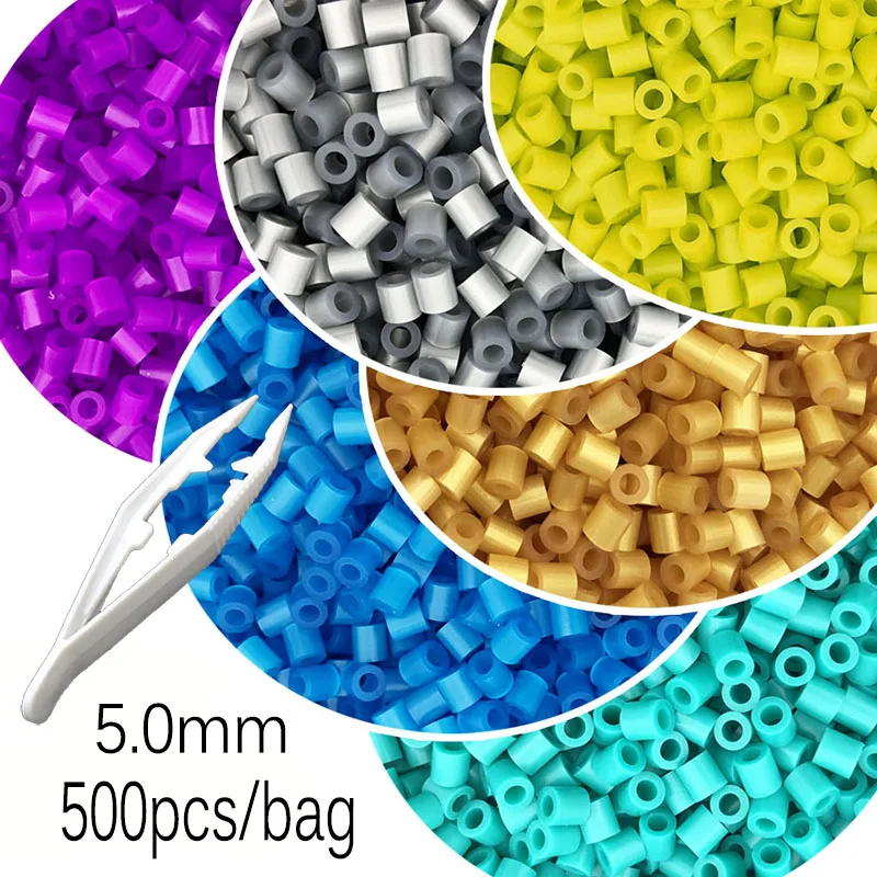 500pcs 5mm 퓨즈 비즈 쥬얼리 만들기 용품 멜팅 비즈 픽셀 퍼즐 비즈 크리 에이 티브 공예 크리스마스 시리즈 장식