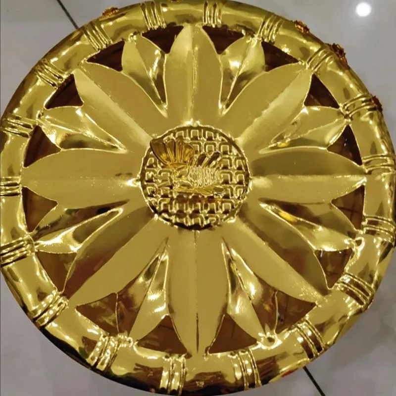 Metal Mosquito Incense Plate with Cover Ash Fly Prevention, Fireproof, Sandalwood, Stove Tray, Household, Gold, Silver, New, 1Pc