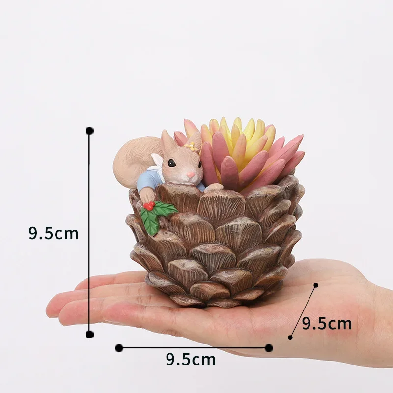 Ornamenten Realistische Egel Hars Micro Landschap Ornament, 1 paar schattige dieren ingemaakte tuin decoratie voor binnen buiten - A