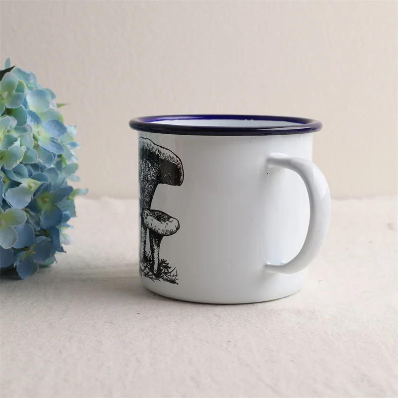 

Thickened Outdoor Mushroom Water Coffee Enamel Milk Mug