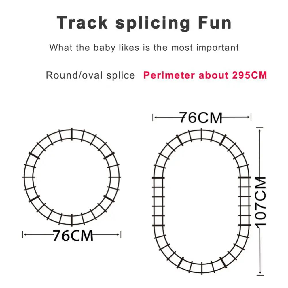 Remote Control Train Funny Train Set Toy Interesting 1 Set Christmas Toy Electric 41x28x6m