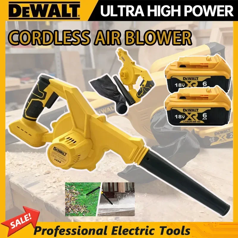 Dewalt 2 in 1 무선 공기 송풍기 및 진공 청소기 전기 먼지 수집기 컴퓨터 수집기 리프 더스터 18V 배터리용 전동 공구