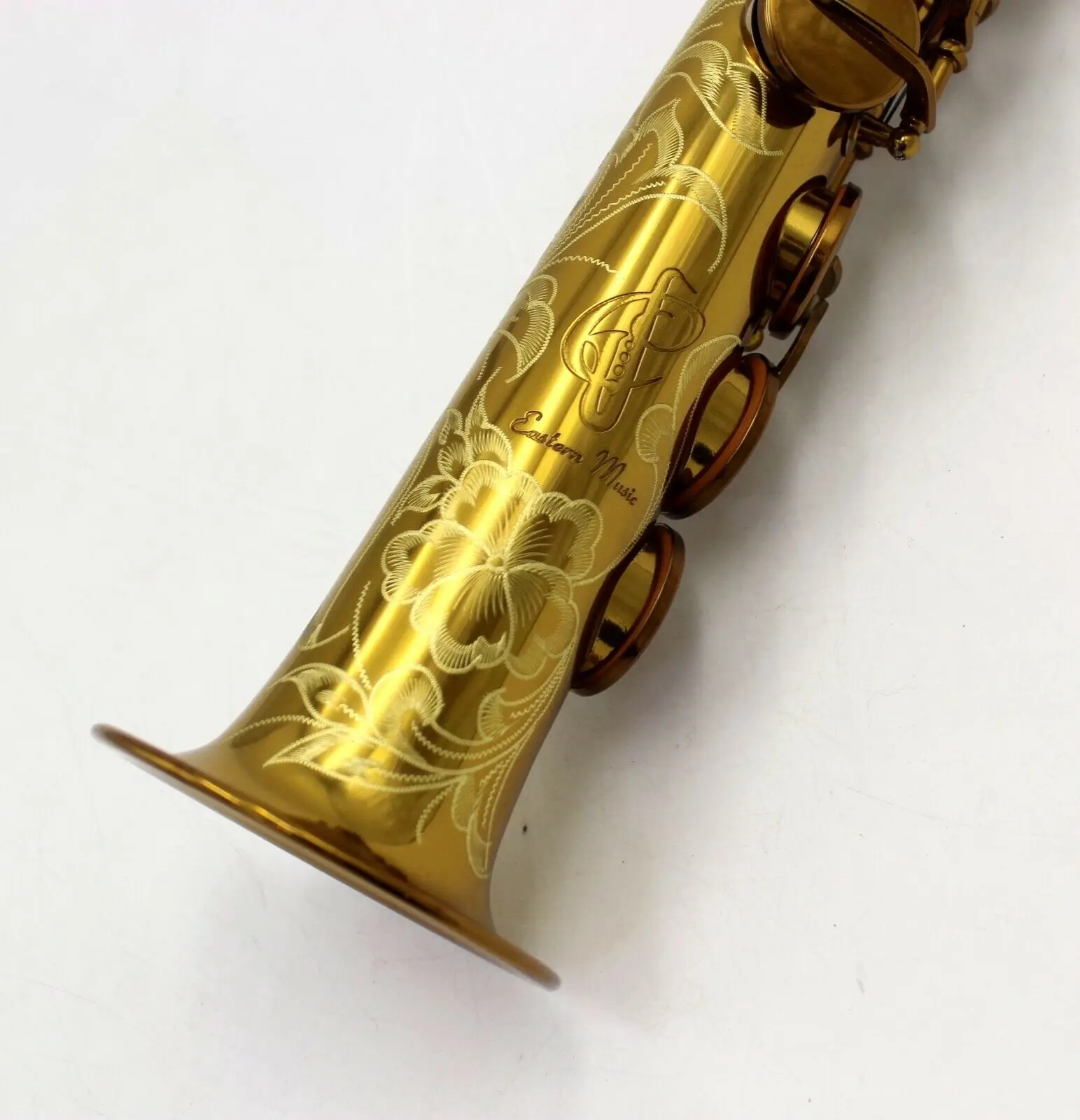 Eastern Music cognac Mark VI straight soprano saxophone sax soprano with case