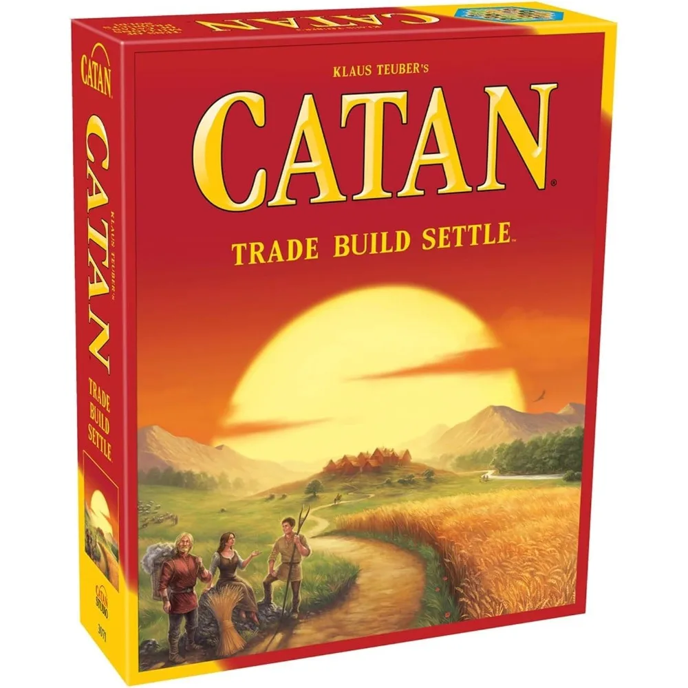 

Настольная игра CATAN (базовая игра), семья, для взрослых и семьи, приключения, Ages10 +, от 3 до 4 игроков, время игры 60 минут, сделано Catan Studio